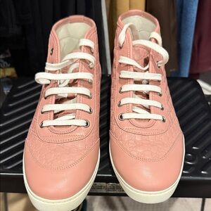 Gucci Blush Pink High-Top Sneakers